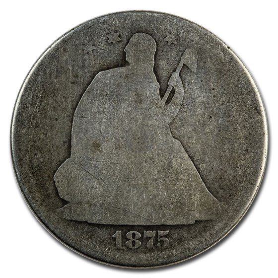 1875-S Liberty Seated Half Dollar AG 1875-S Liberty Seated Half Dollar AG
